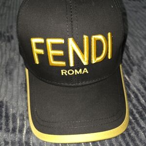 Black Hat with Gold Lettering